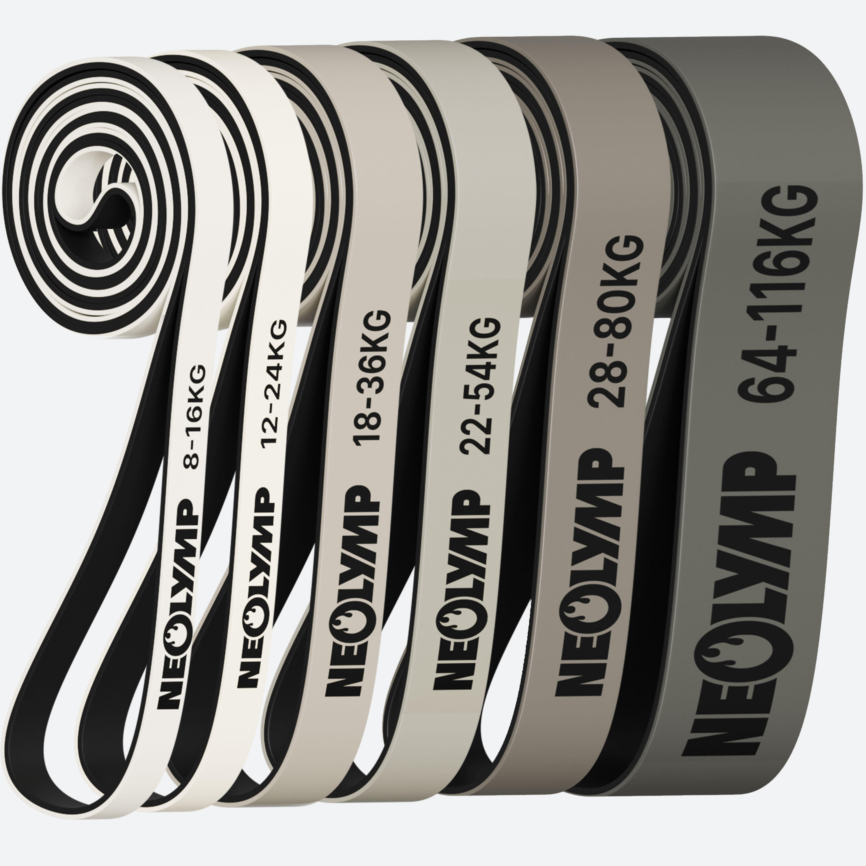 NEOLYMP Resistance Bands Set – 6 Levels for Full-Body Workout, Strength & Flexibility