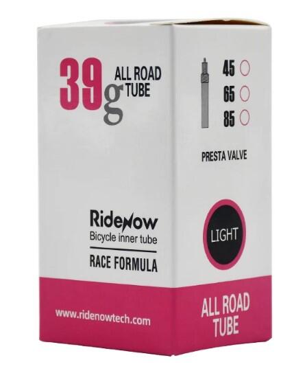 Dętka TPU RideNow Light 39g  szosa 700/28-38C  wentyl 85mm