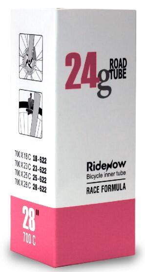 Dętka TPU RideNow Super Light 24g  szosa 700/18-28C  wentyl 45mm