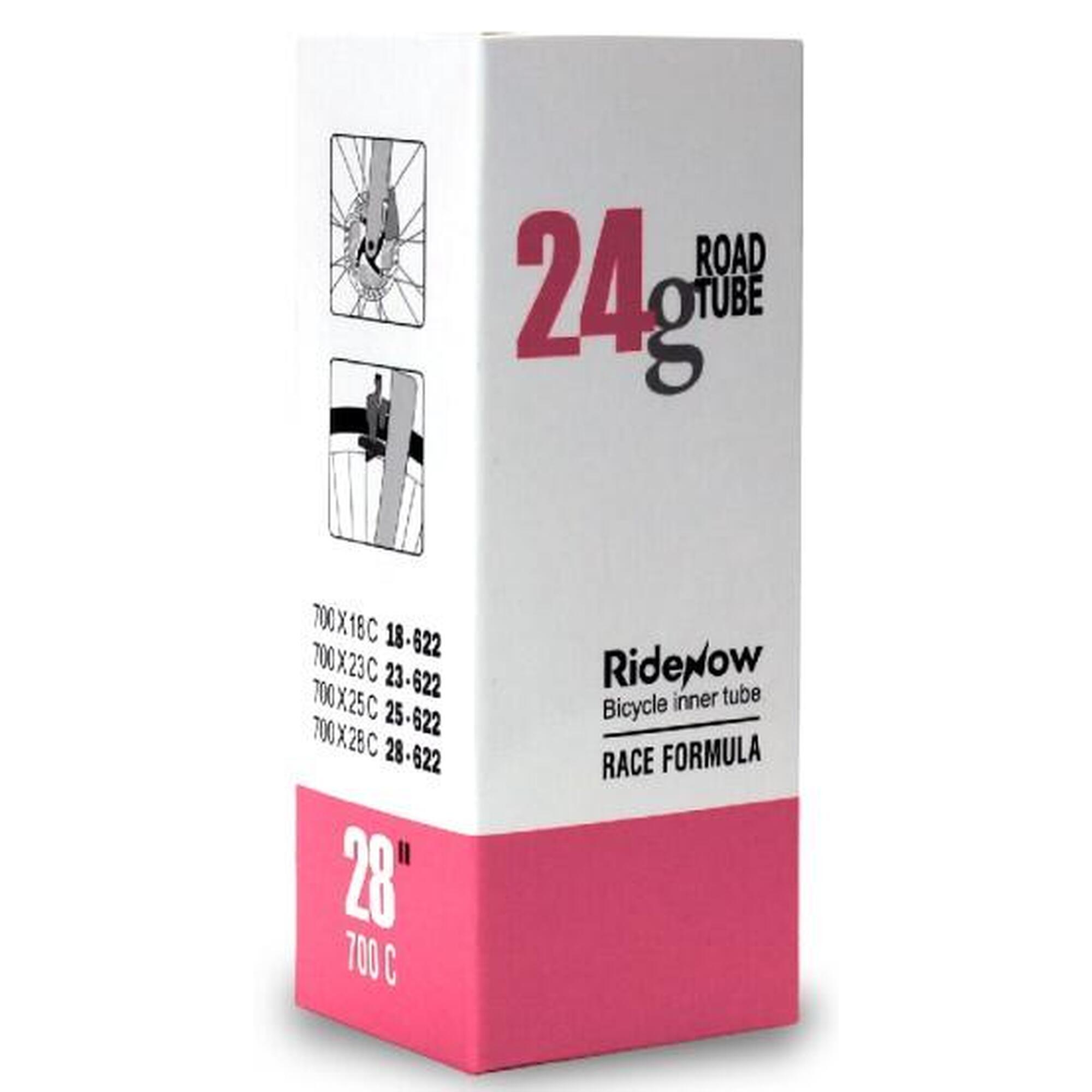 Dętka TPU RideNow Super Light 24g szosa 700/18-28C wentyl 45mm