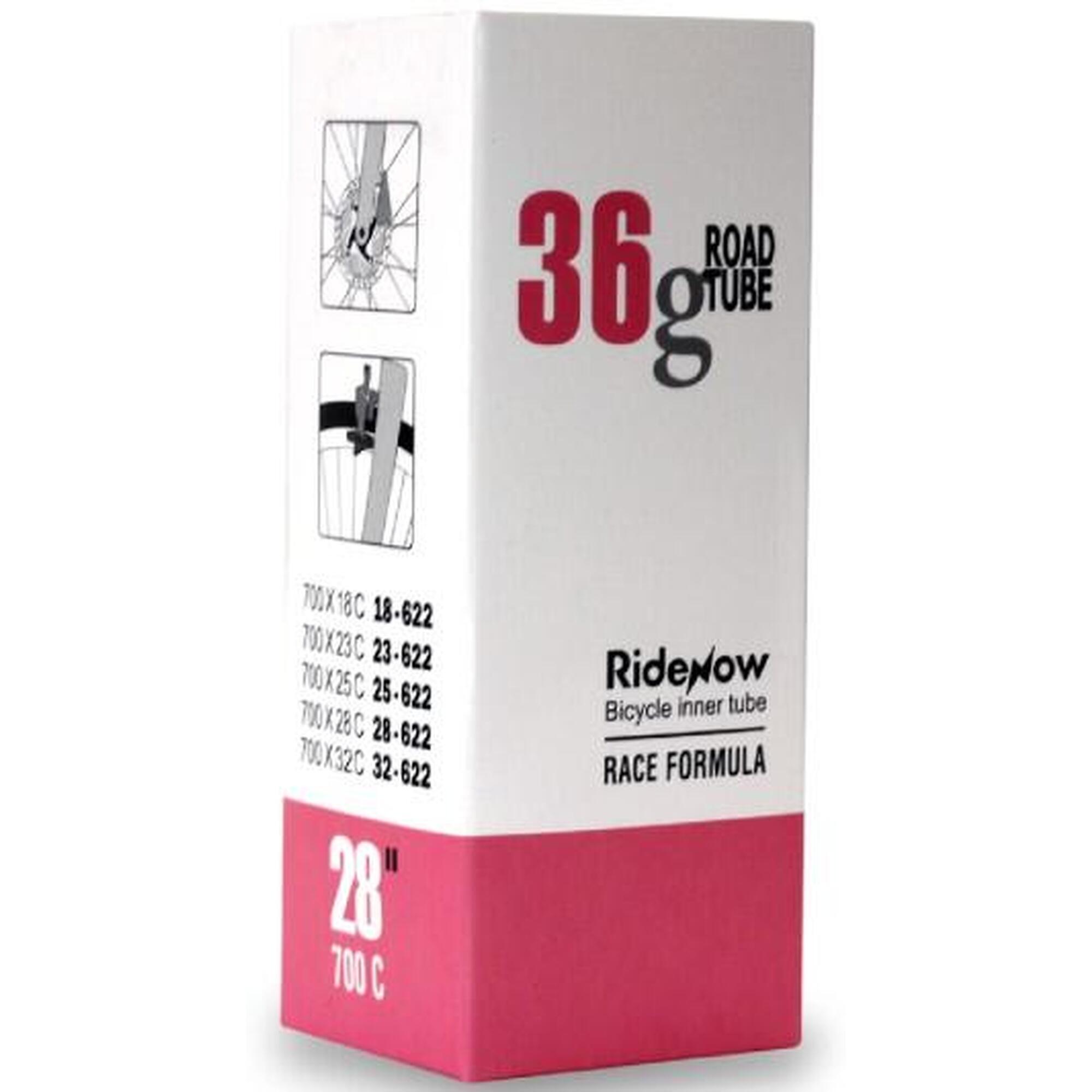 Dętka TPU RideNow Light 36g szosa 700/18-32C wentyl 85mm