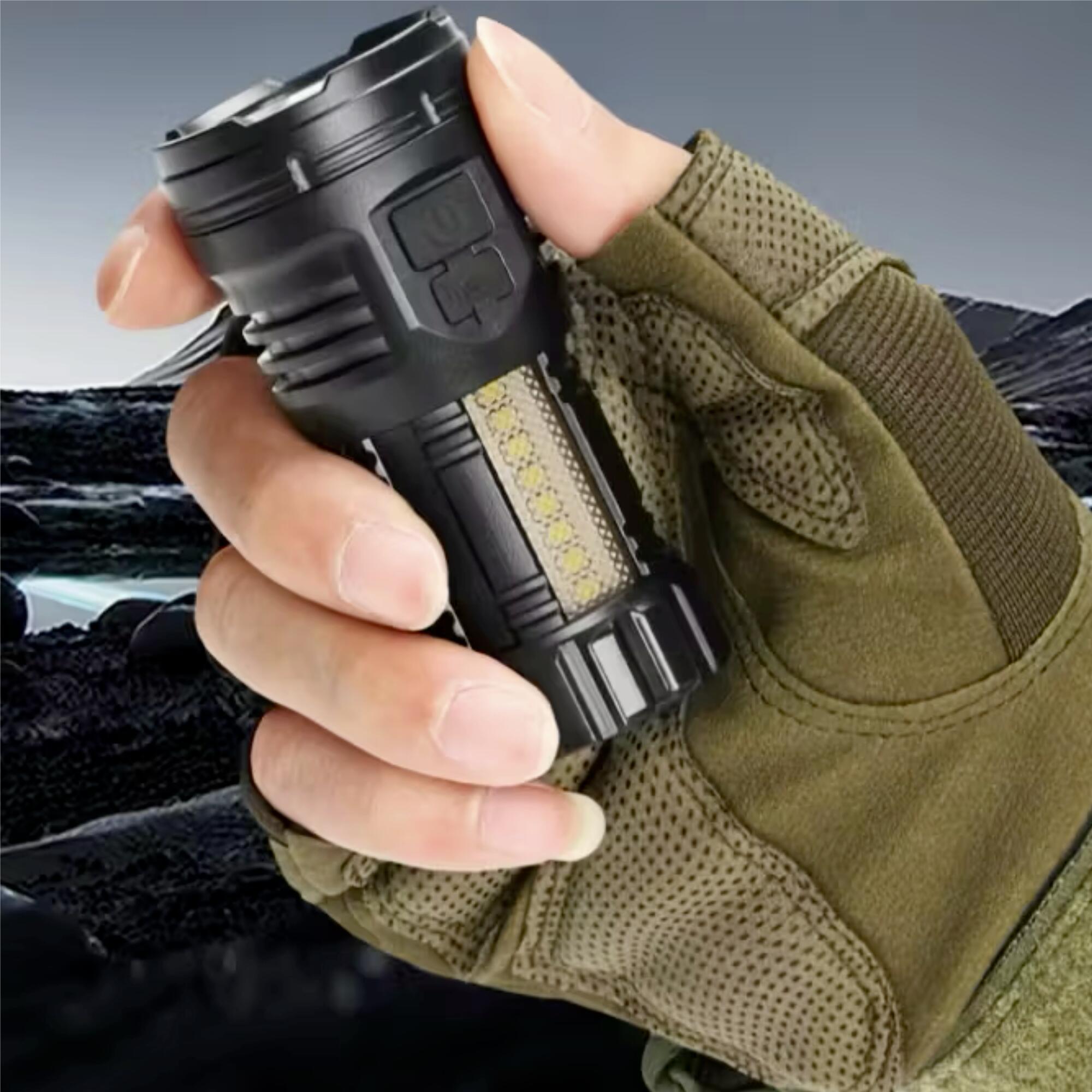 Taschenlampe Akku 9 Led Lampe Standlicht Magnet sehr hell 5/6