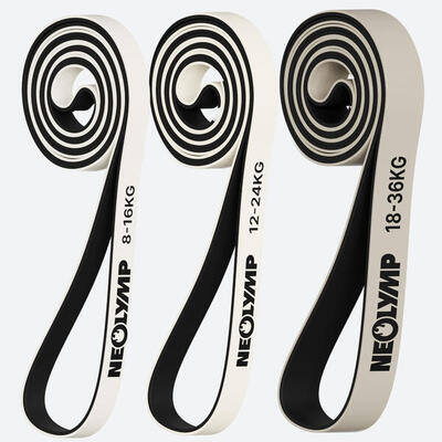 Resistance bands set – 3 weerstandsniveaus - weerstandsbanden voor de training