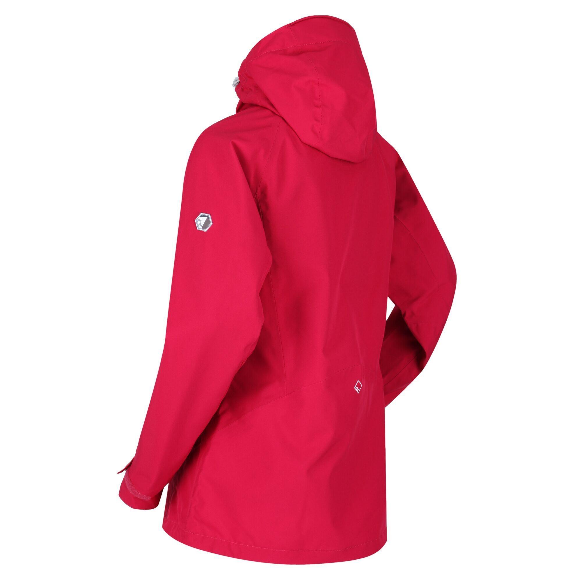 Womens/Ladies Birchdale Waterproof Shell Jacket (Dark Cerise) 3/4