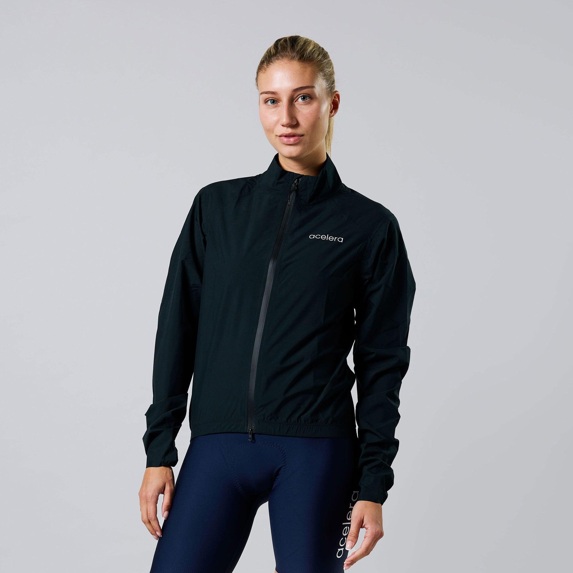 33,000ft Waterdichte opvouwbare regenjas met capuchon voor dames, lichtgewicht, ademende windbreaker, fietsjack voor vrouwen, fiets-, sport-, outdoorjas, braambes, XL