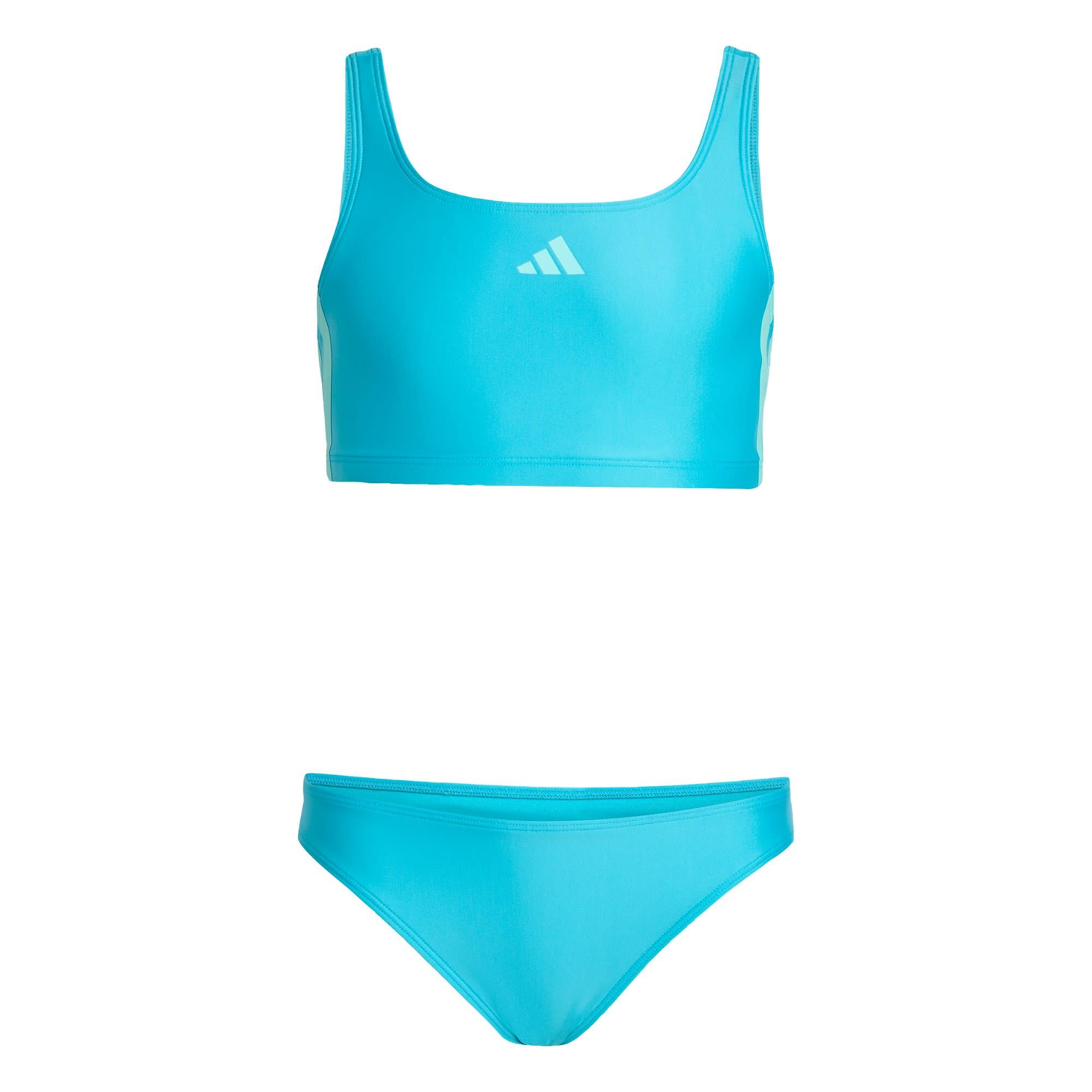 Adidas - Bikini Dos En V 3 Bandes - Maillot De Bain 1 Pièce - Bleu -  8 À 10 Ans - Decathlon