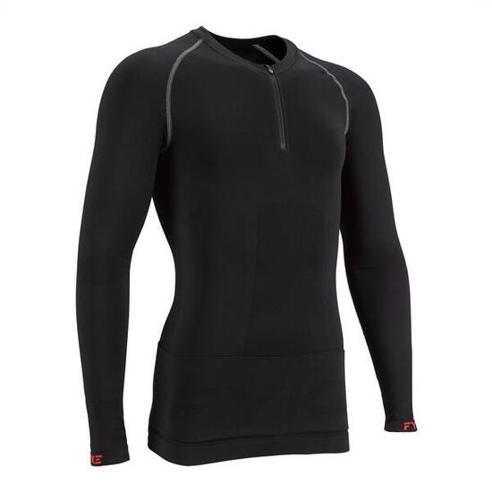 Maglia maniche lunghe senza cuciture con cintura integrata – Trail Running
