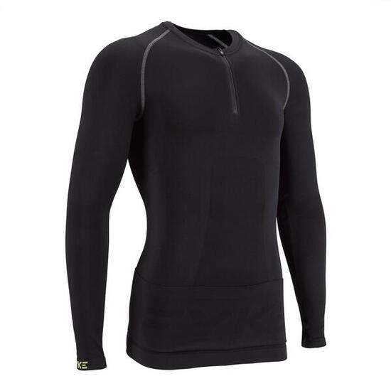 Maglia maniche lunghe senza cuciture con cintura integrata – Trail Running