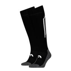 chaussettes de ski - Lot de 2 paires - noir/gris foncé