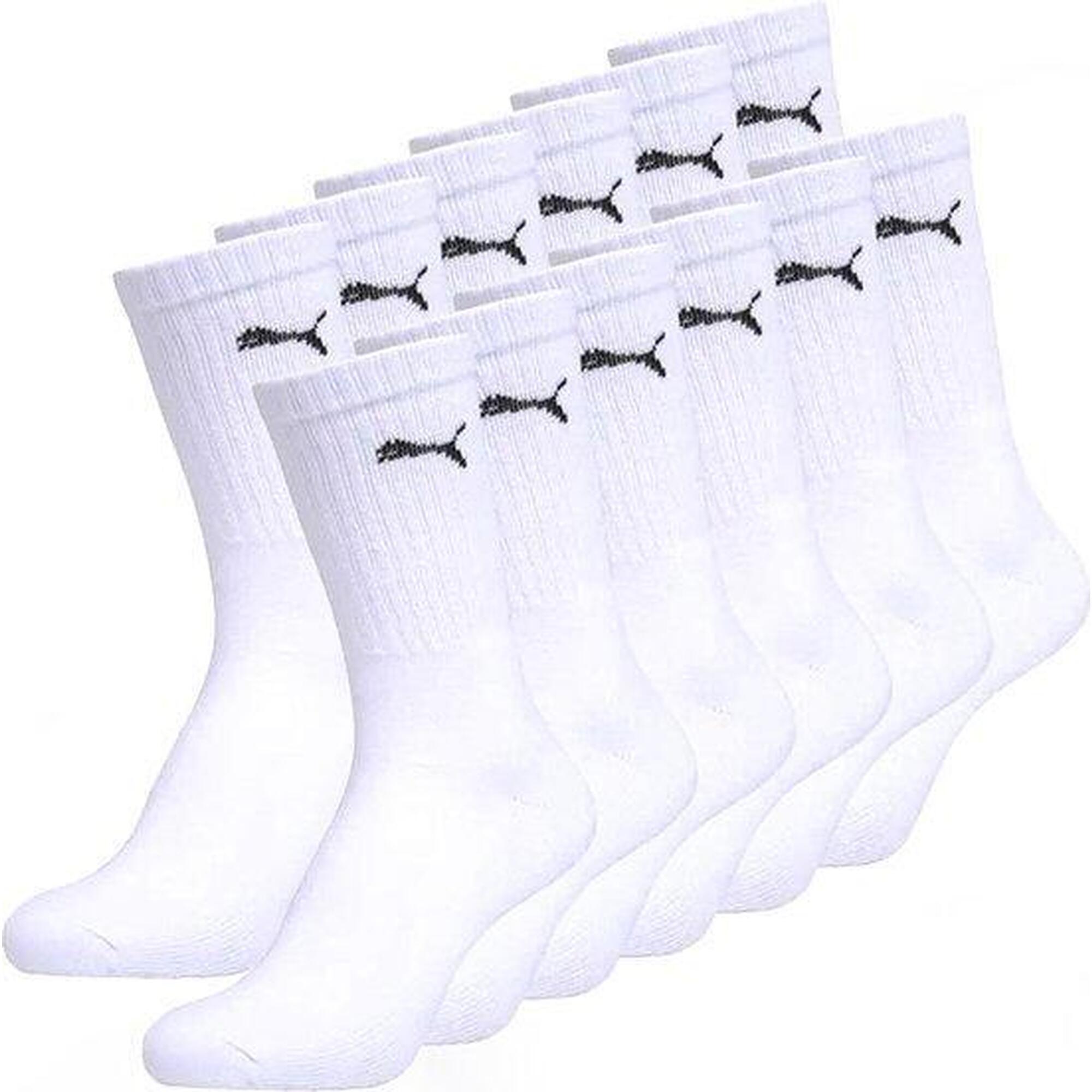 Puma - Chaussettes De Sport Puma - 12 Paires - Blanc - Chaussettes - Noir - 47/49 - Decathlon