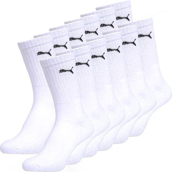 Chaussettes de sport Puma - 12 paires - Blanc