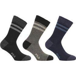 Fila Chaussettes 3-Pack 43-46, Mi-mollet