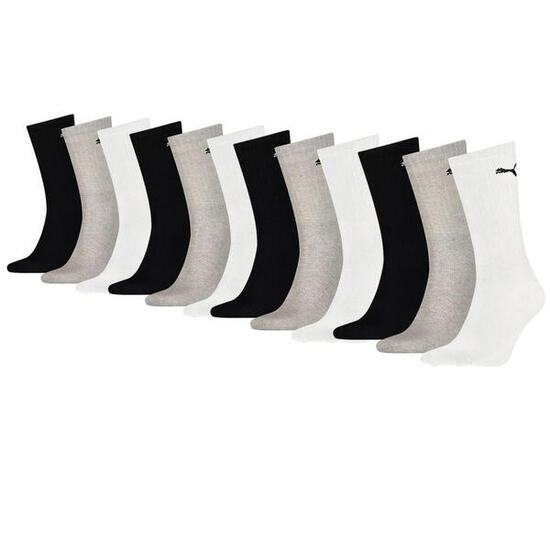 Skarpety sportowe Puma – 12 par – czarno-biało-szare