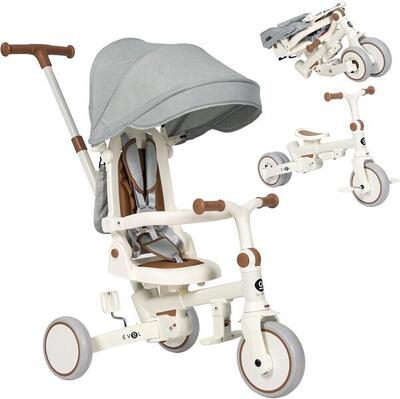 Olmitos - 5-in-1 Evolutionäres Baby-Dreirad EVOL - Fahrrad für Kinder von 1 bis