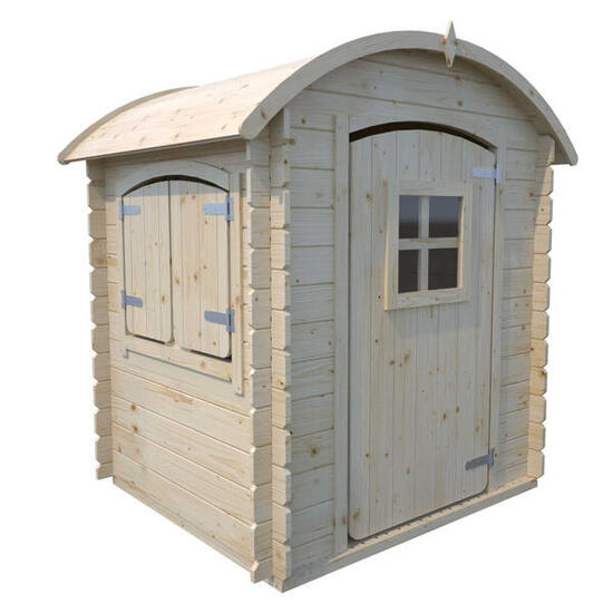 Cabane chalet en bois extérieur avec toit arrondi PATTY