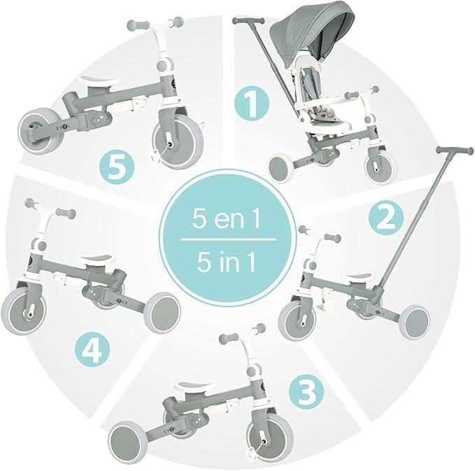 Olmitos - Triciclo Evolutivo de Bebé 5 en 1 EVOL - Bicicleta Niños de 1 a 5 años 6/6