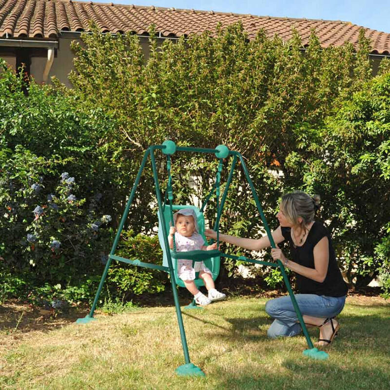 Balançoire bébé en métal 1 agrès 2/5