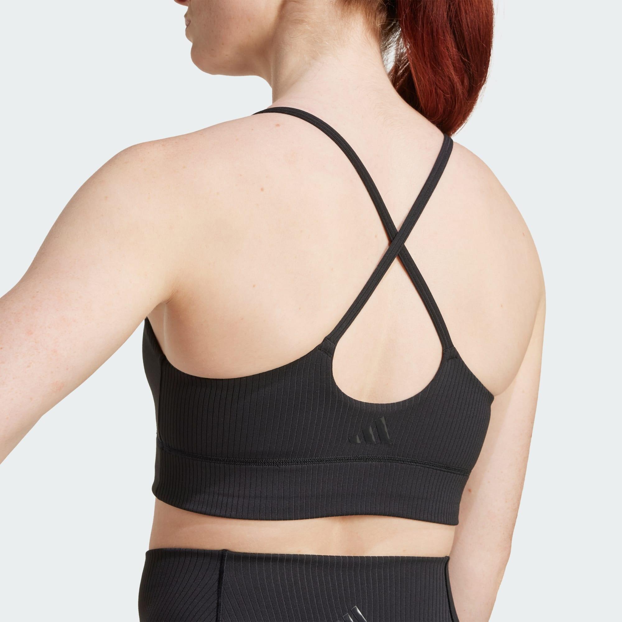 adidas All Me Light Support Rib Bra Longline Sport-BH 4/7