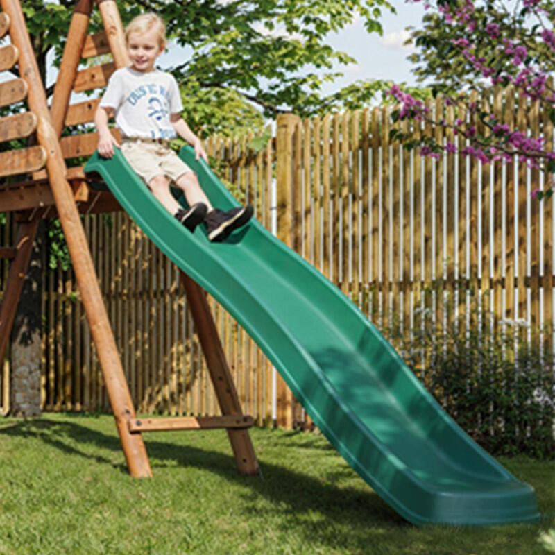 Glissière toboggan double vague pour portiques à plateformes H120 cm 2/4