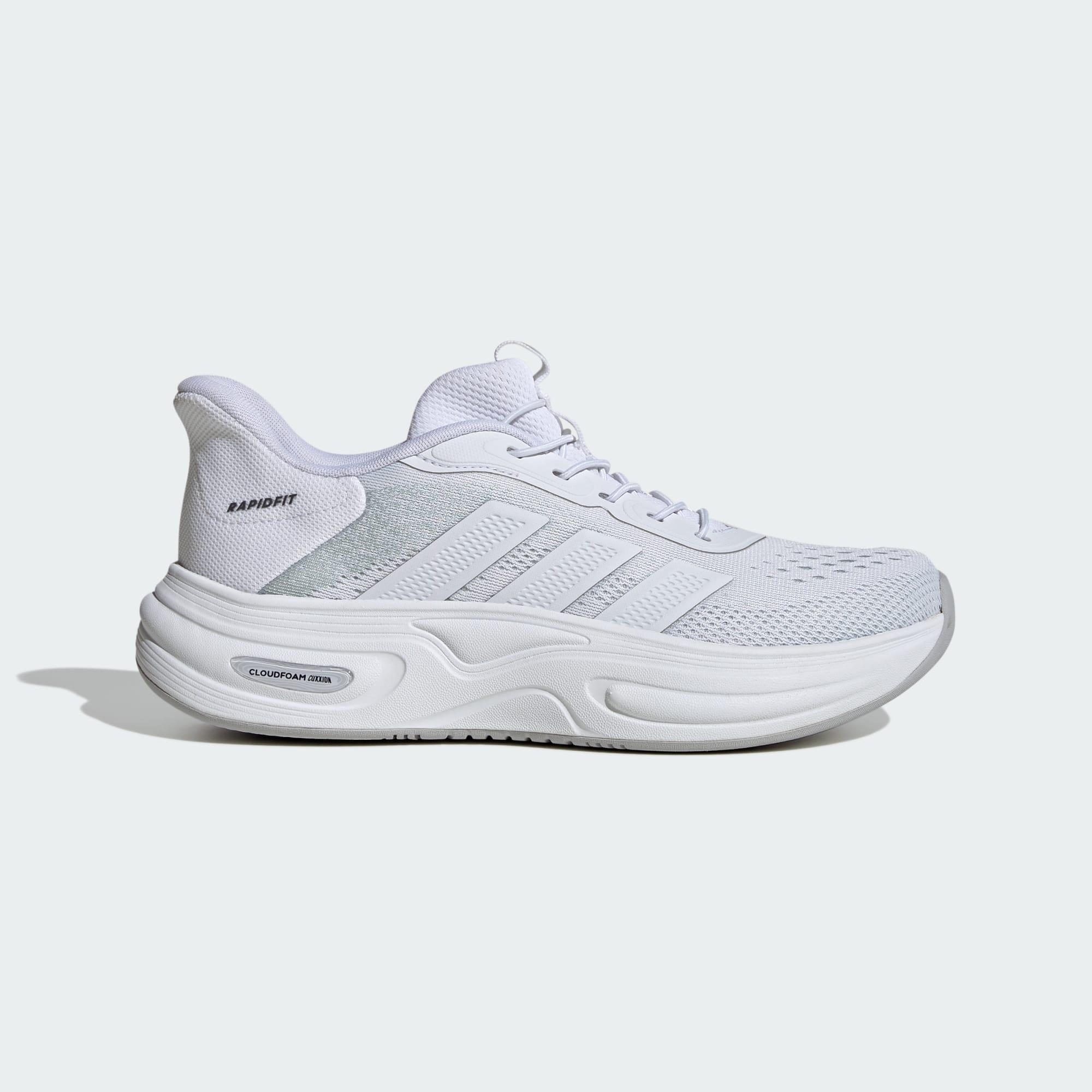 Adidas - Chaussures Cloudfoam Cuxxion Rapidfit - Chaussures De Sport - Blanc|gris - Decathlon