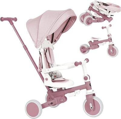 Olmitos - 5-in-1 Evolutionäres Baby-Dreirad EVOL - Fahrrad für Kinder von 1 bis