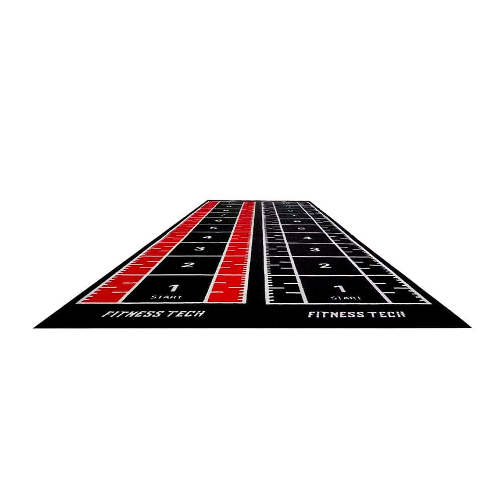 Relva artificial  | Pista de sprint 10x2 metros Preto e Vermelho Fitness Tech 7/7