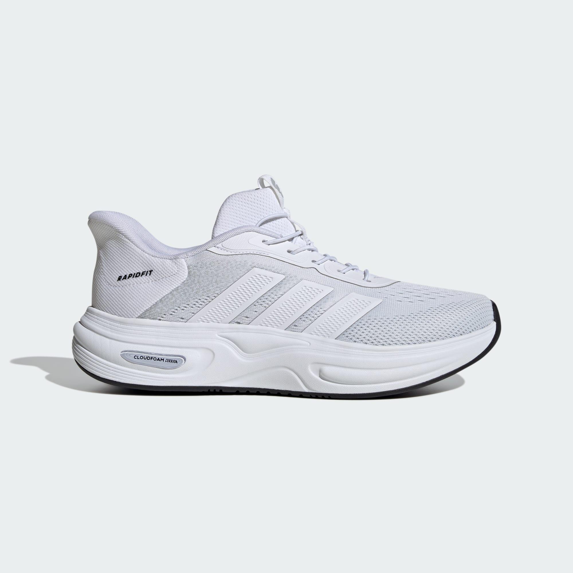 Adidas - Chaussure Cloudfoam Cuxxion Rapidfit - Chaussures De Sport - Blanc|gris|noir - Decathlon