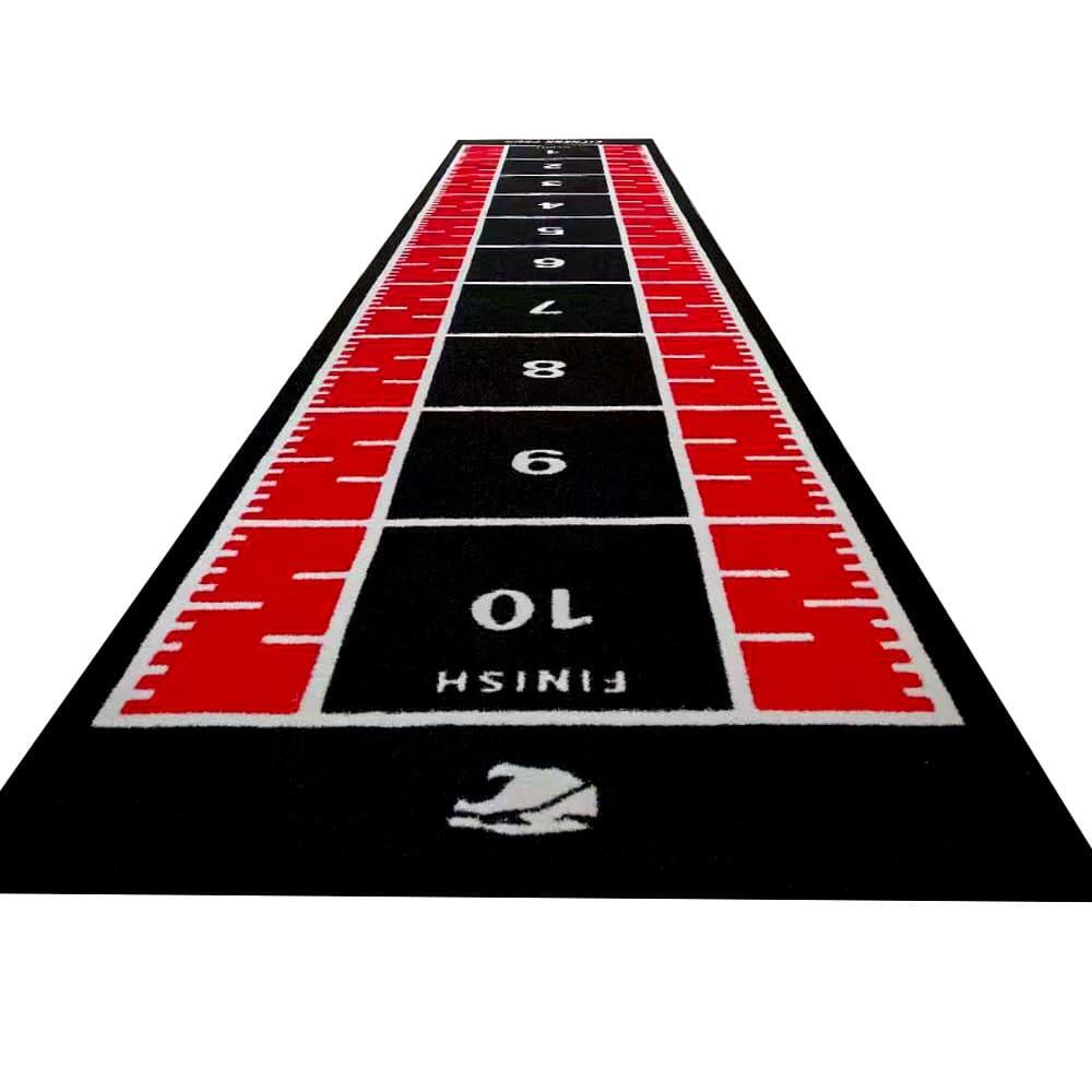 Relva artificial  | Pista de sprint 10x2 metros Preto e Vermelho Fitness Tech 6/7