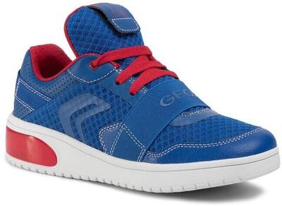 Geox Kinder-Sneaker JR J927QB Blau/Rot Gr. 35