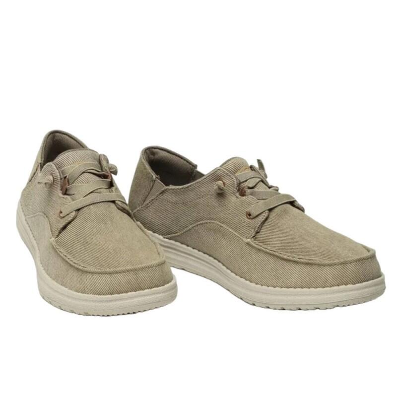 Zapatos Casual Homem Skechers Melson-volgo Castanho 3/5