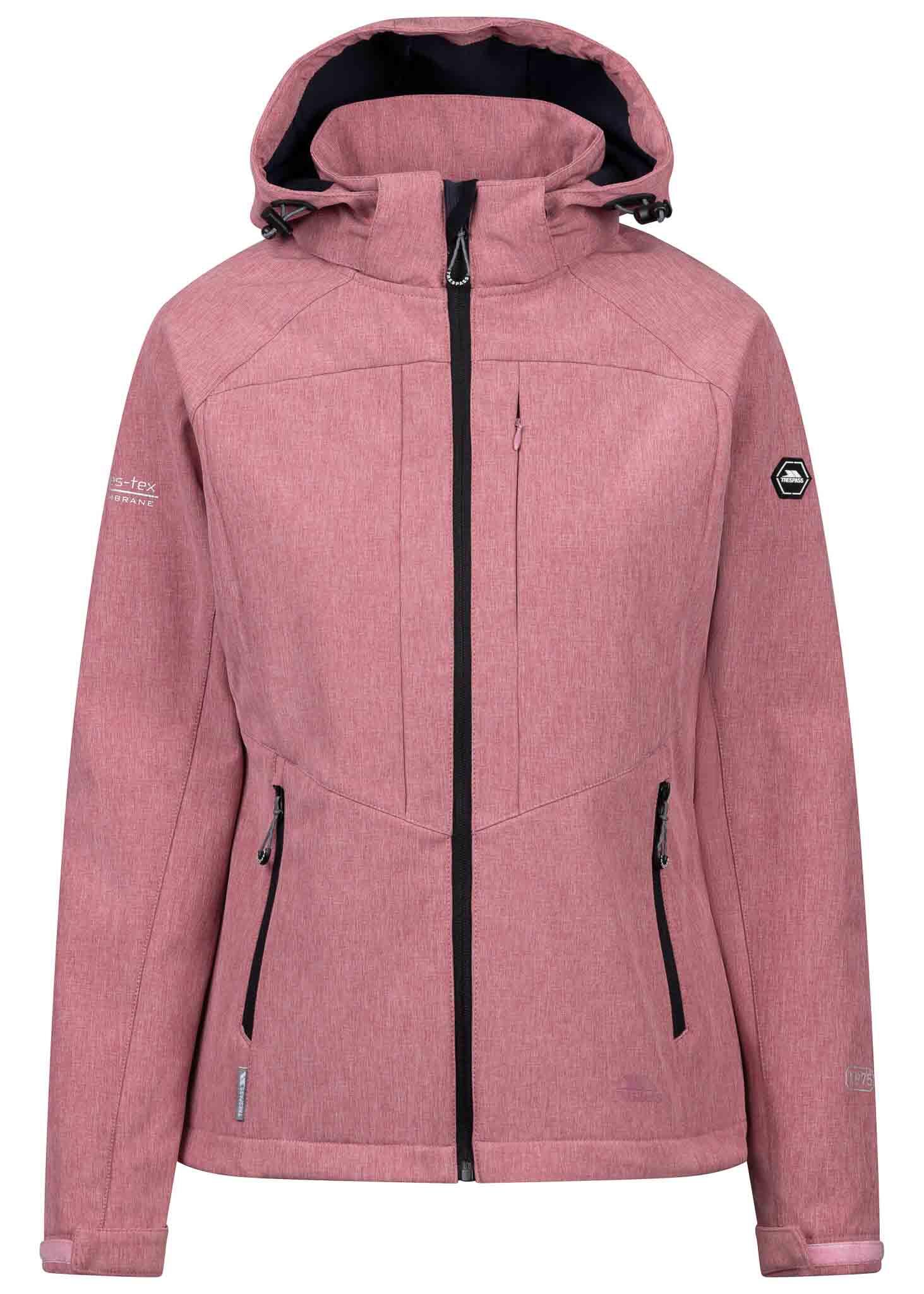 TRESPASS Trespass Fryatt Damen-Softshelljacke, Pink, XL
