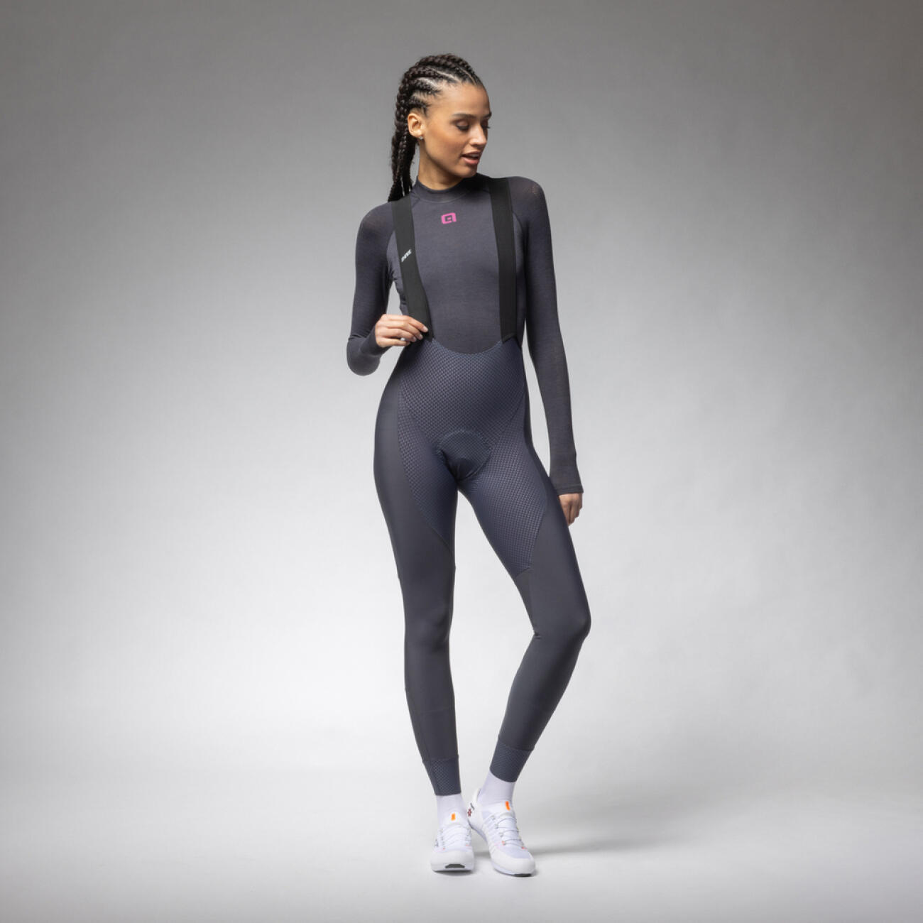 Alé Cycling - Pantalon - R-ev1 Voltage - Collant De Vélo Avec Bretelles - Gris|marron - Decathlon