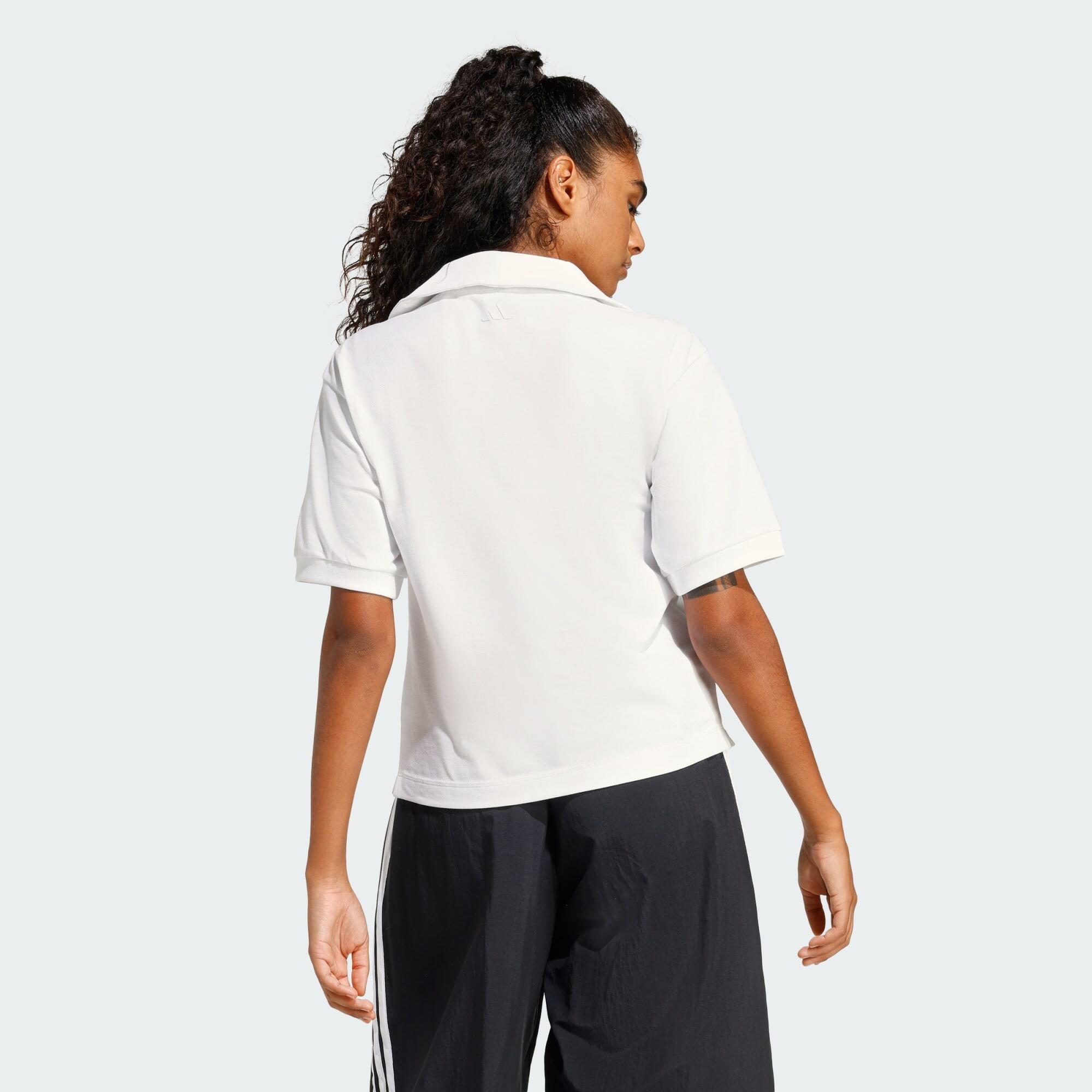 Seasonal Essentials Colorpop Poloshirt mit aufgestickter Grafik 3/6