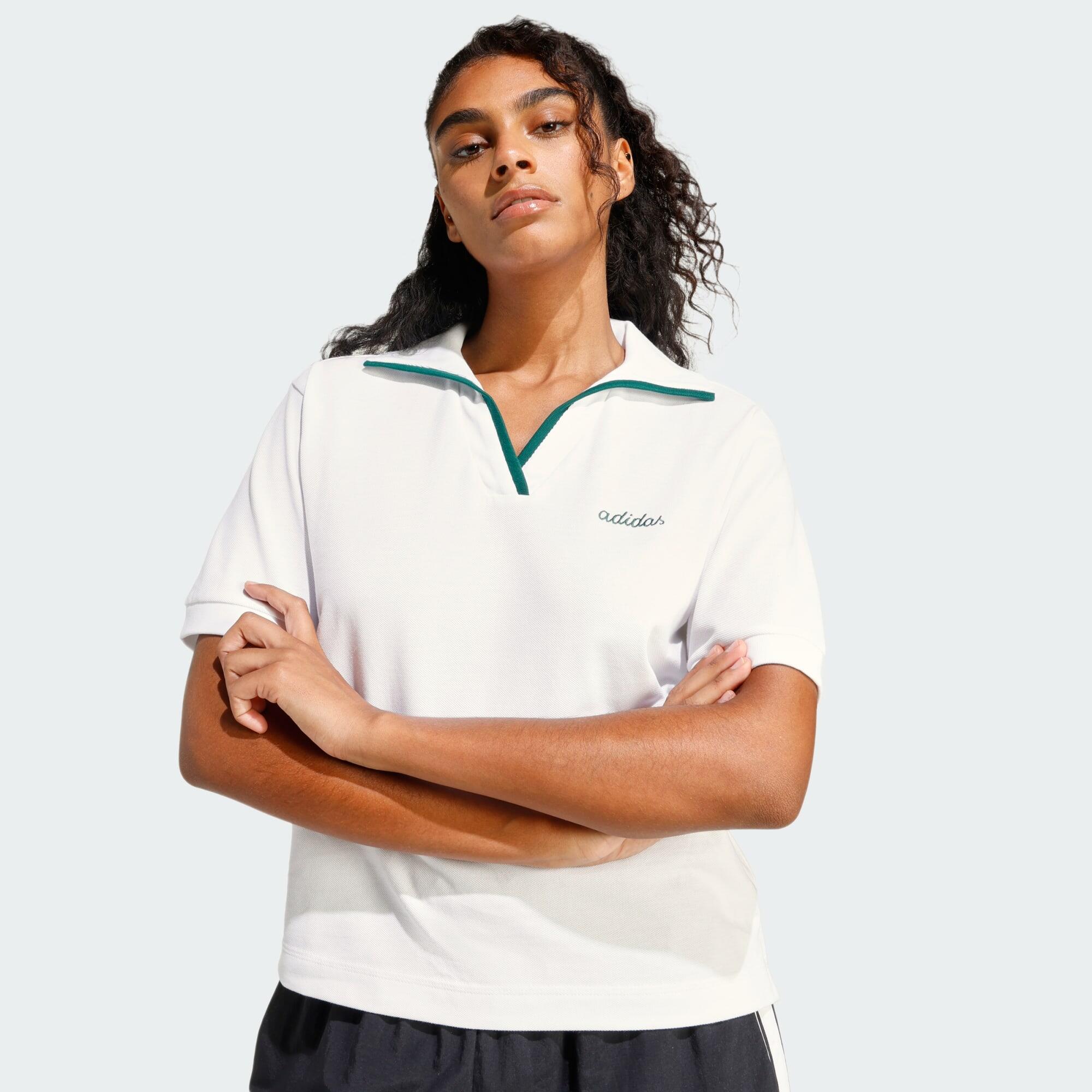 Seasonal Essentials Colorpop Poloshirt mit aufgestickter Grafik 5/6