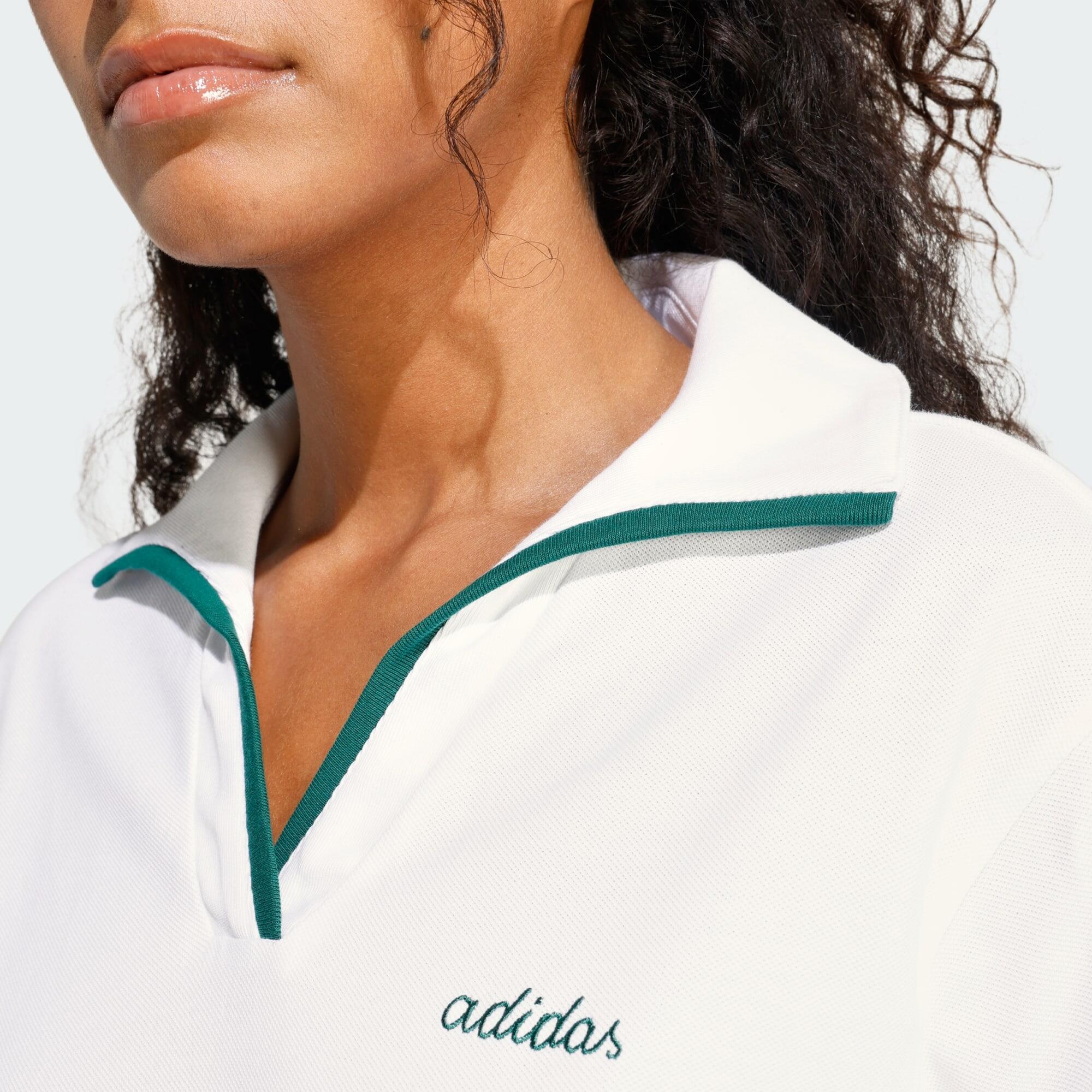 Seasonal Essentials Colorpop Poloshirt mit aufgestickter Grafik 4/6