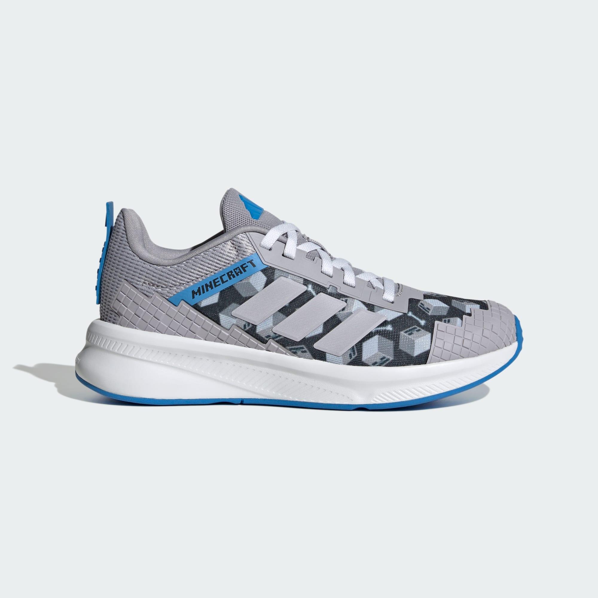 Adidas - Chaussure Adidas Minecraft Fortarun 4.0 Junior - Chaussures De Sport - Bleu|gris - Decathlon