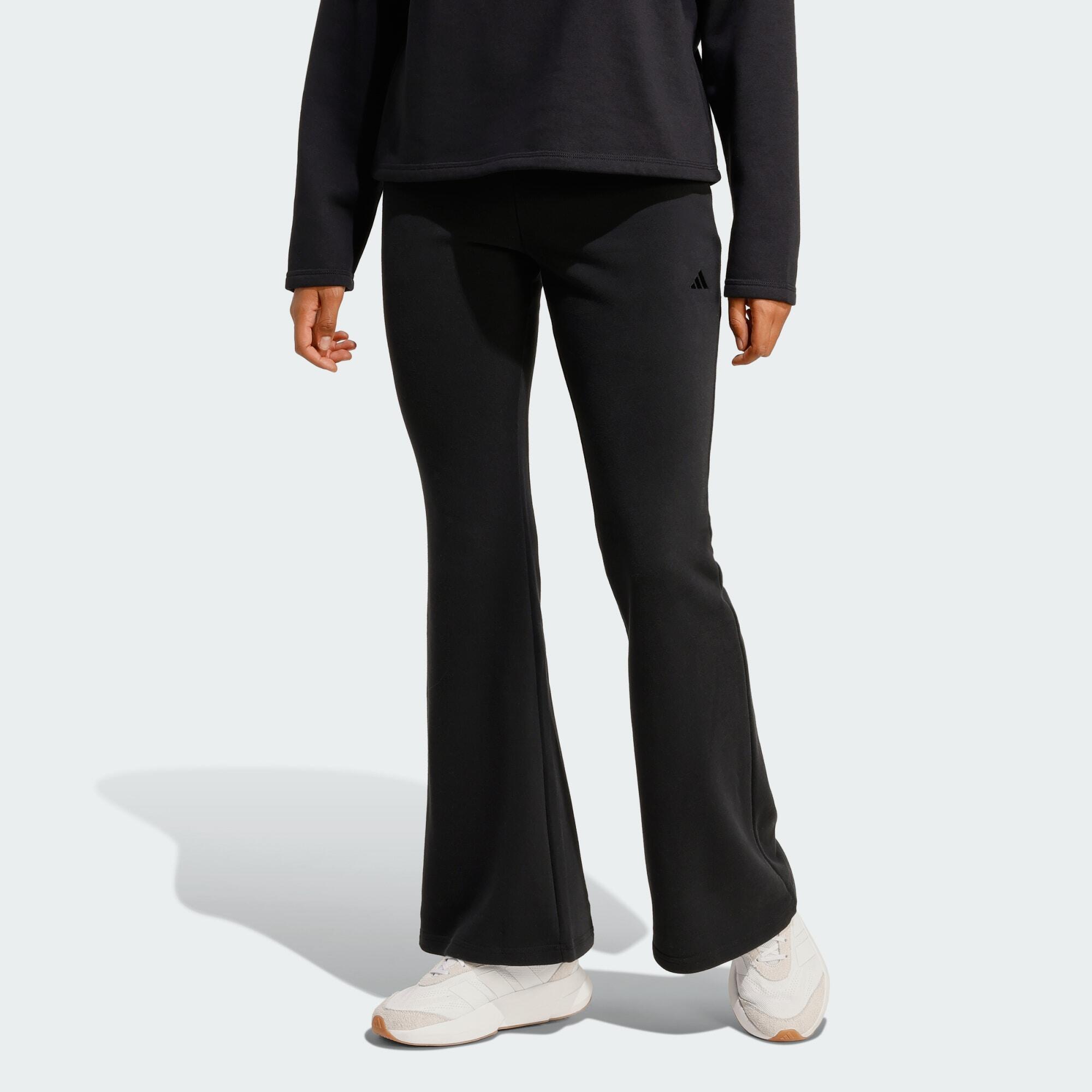 Adidas - Pantalon Évasé French Terry Seasonal Essentials - Pantalons - Noir - Decathlon