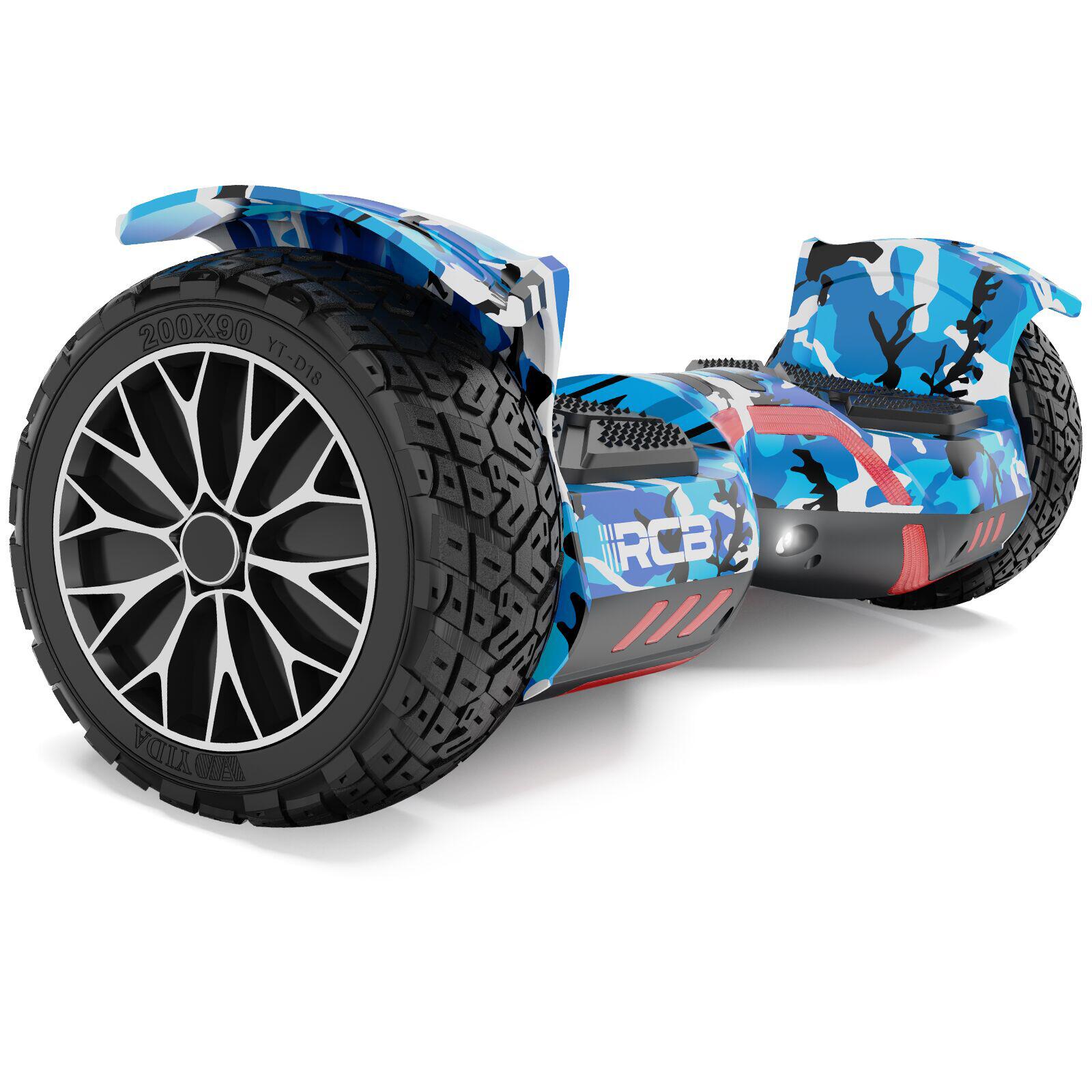 Rcb - Hoverboard 8.5" Avec Pneus Pleins, 3 Vitesses, Jusqu’à 12km/h – Rcb Rh3 - Hoverboard - Bleu - 8.5" - Decathlon