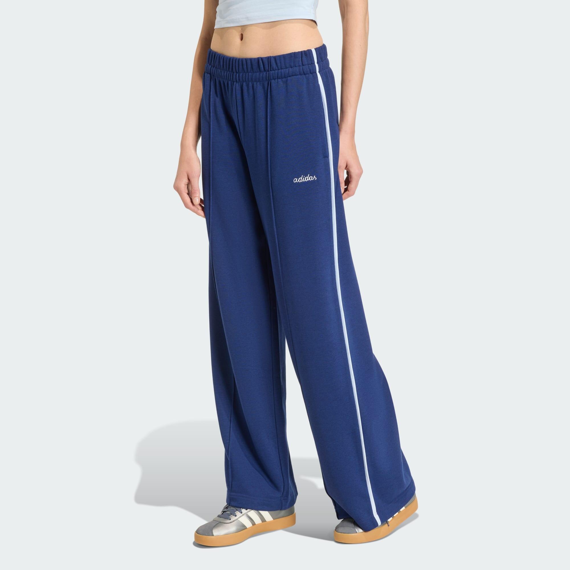 Adidas - Pantalon Avec Graphisme Brodé Seasonal Essentials Colourpop - Pantalons - Blanc|bleu - Decathlon