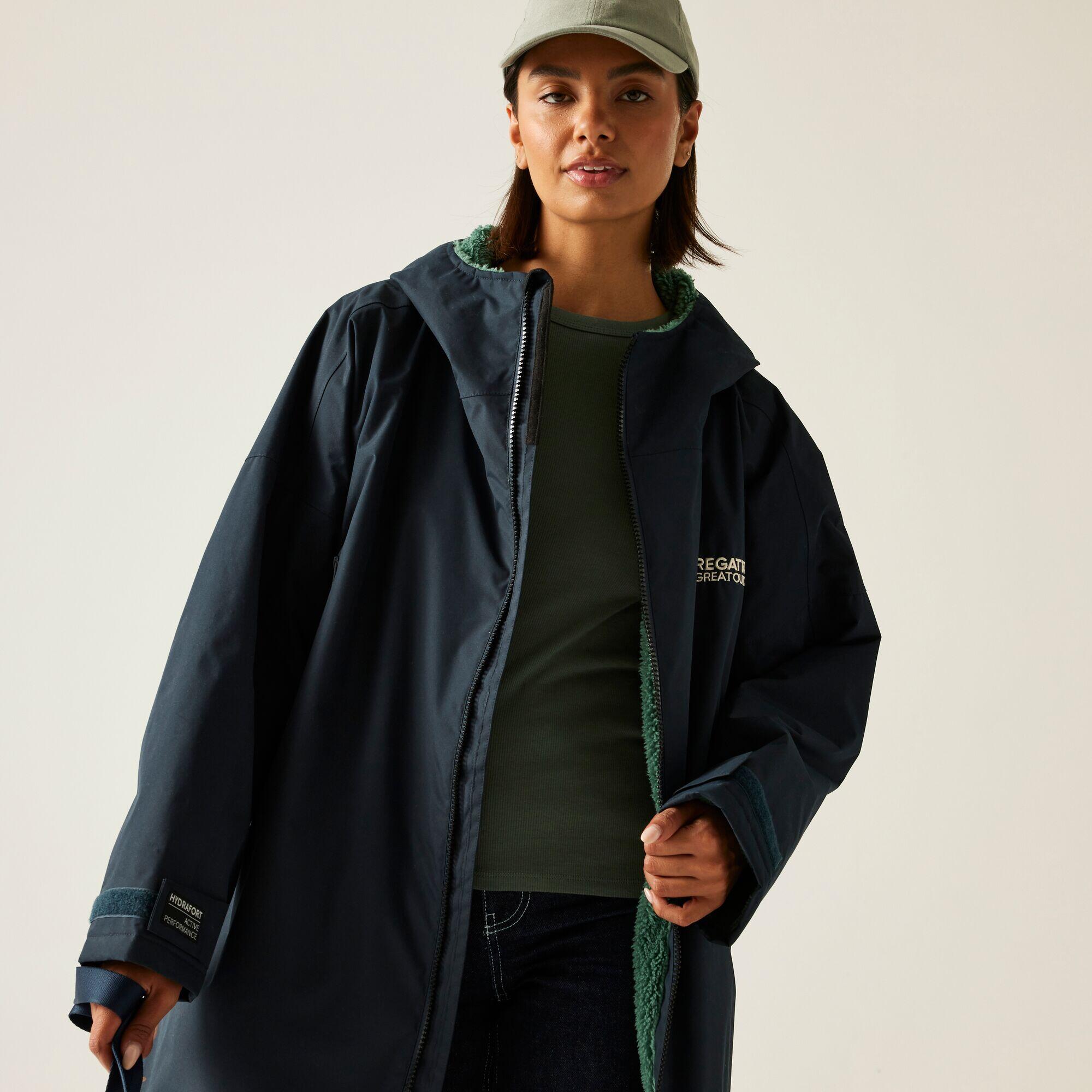 Regatta - Peignoir À Langer Imperméable Unisexe Adulte - Cape - Bleu|vert - Decathlon