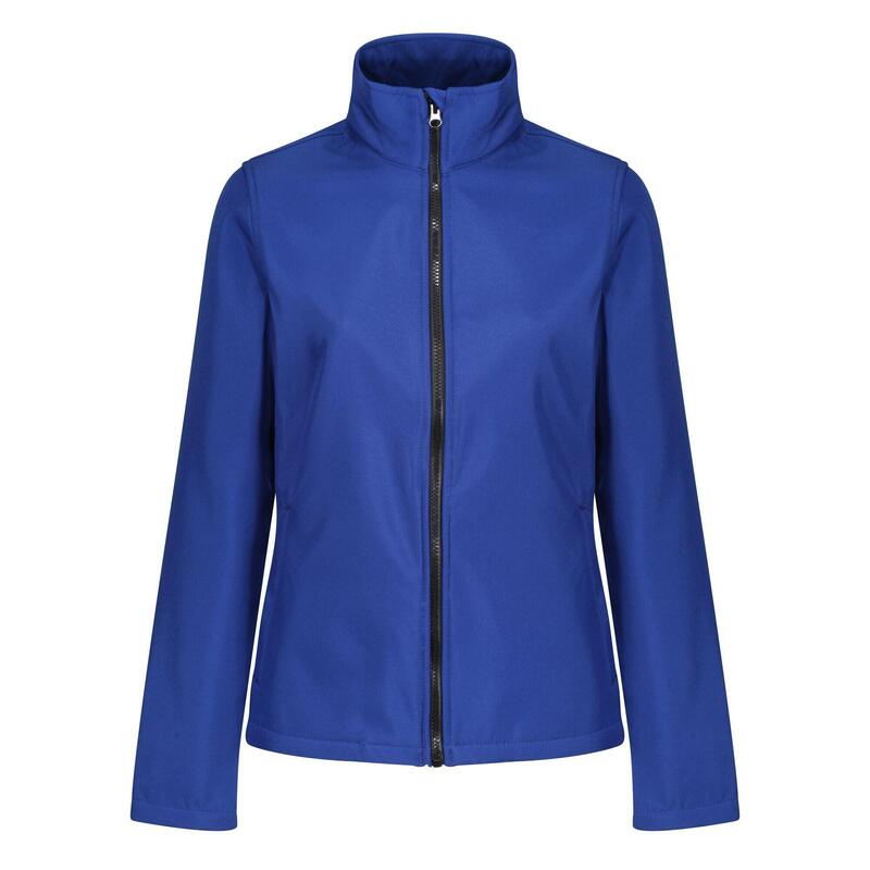 Standout Womens/Ladies Ablaze Printable Soft Shell Jacket (Royal Blue/Black)