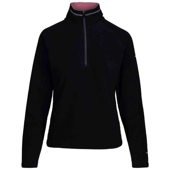 Damen Trespass Skylar Fleece Hoodie Schwarz M