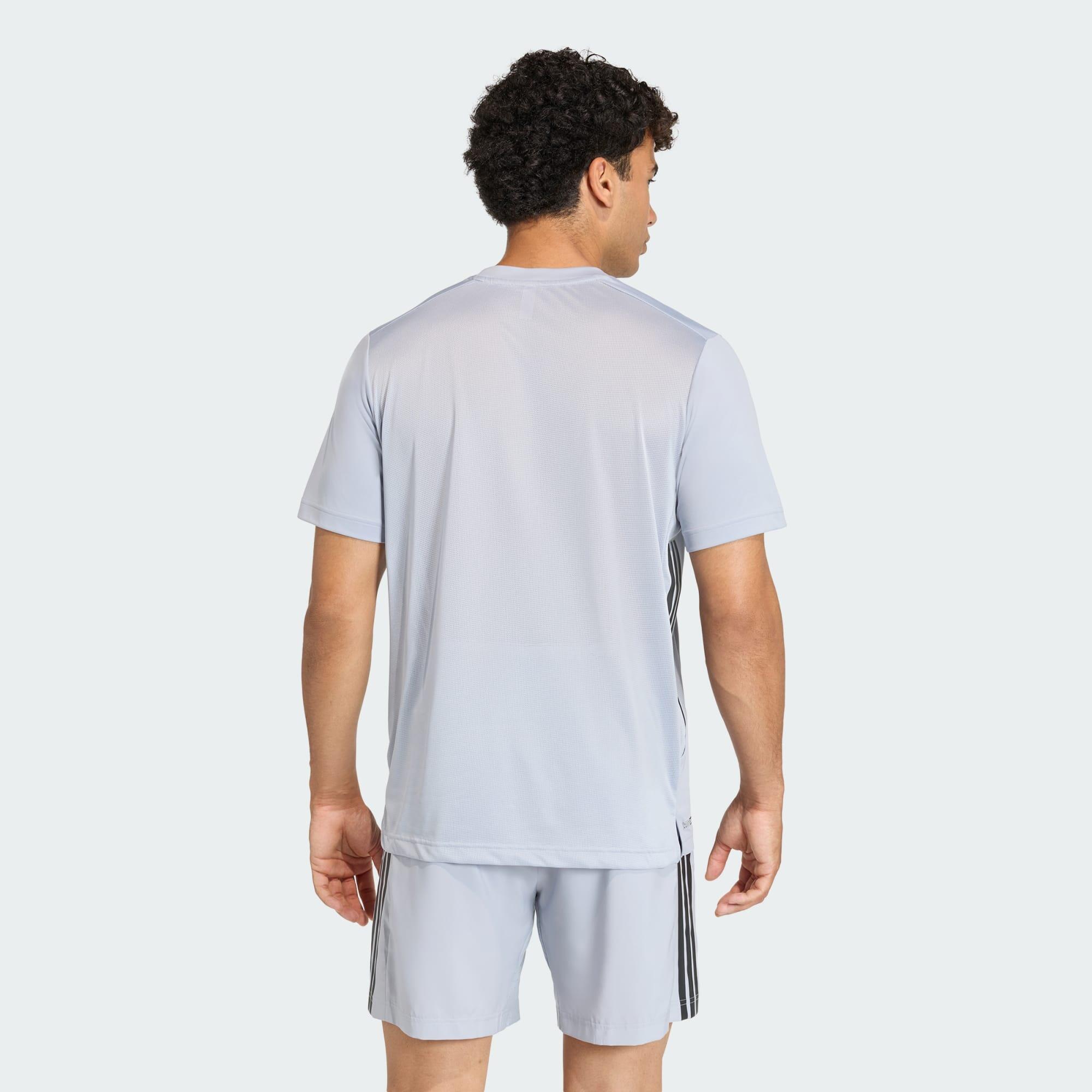 TECH ESSENTIALS 3 STRIPES WORKOUT-T-SHIRT 3/7