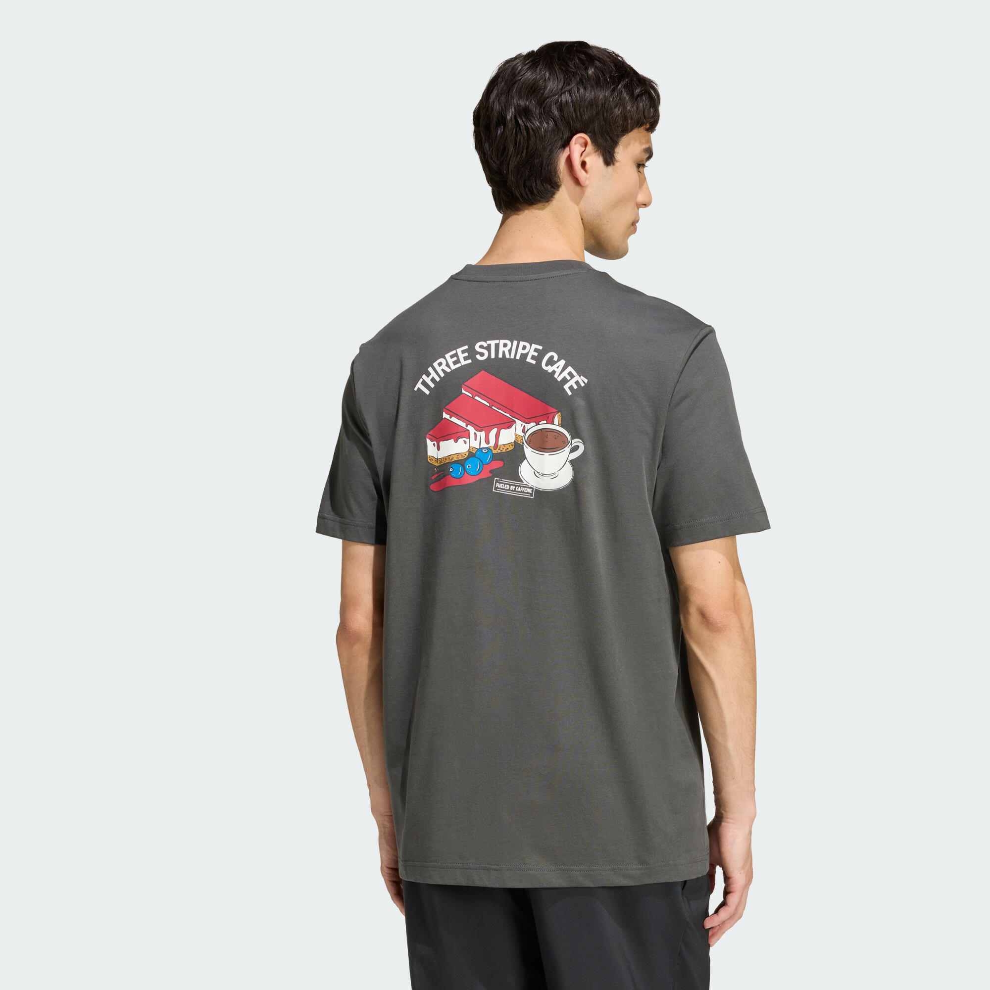 T-SHIRT COFFEE CAFE CHEESECAKE GRAPHIC 3/8
