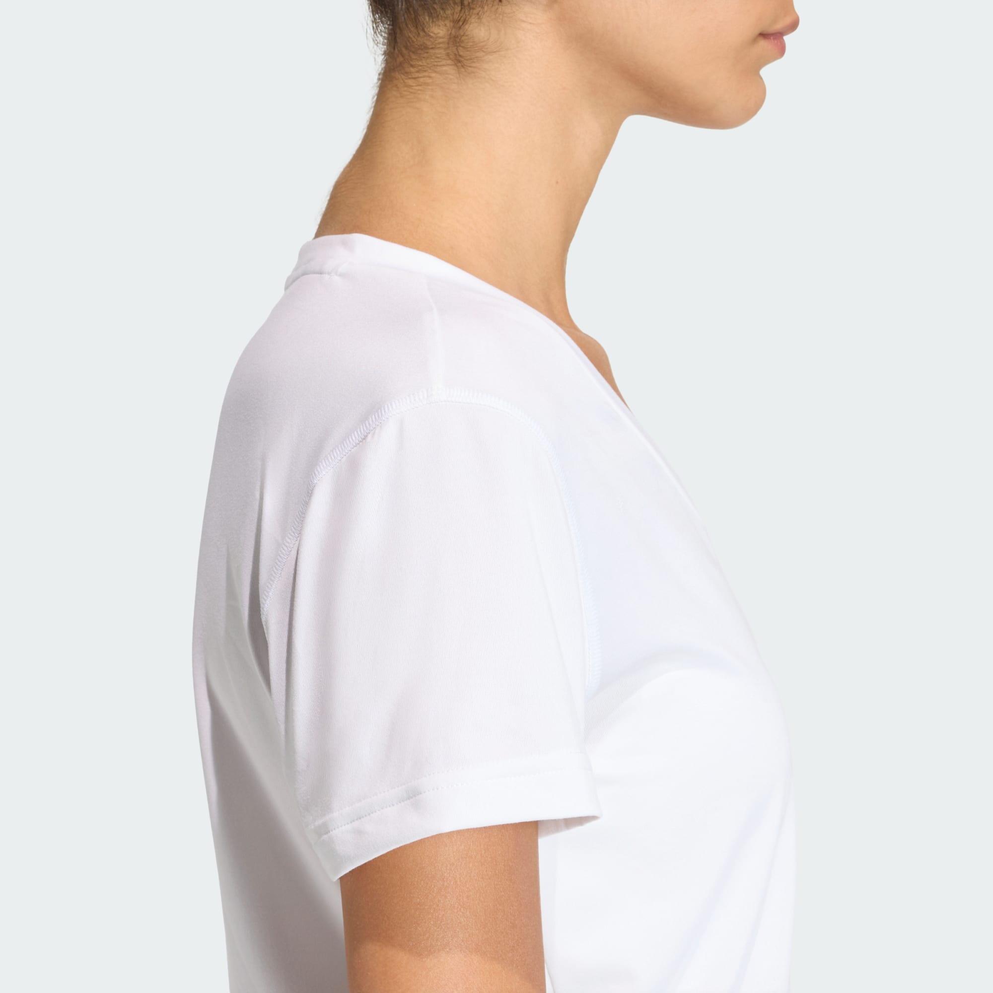 adidas Workout Essentials T-Shirt mit V-Ausschnitt 6/8