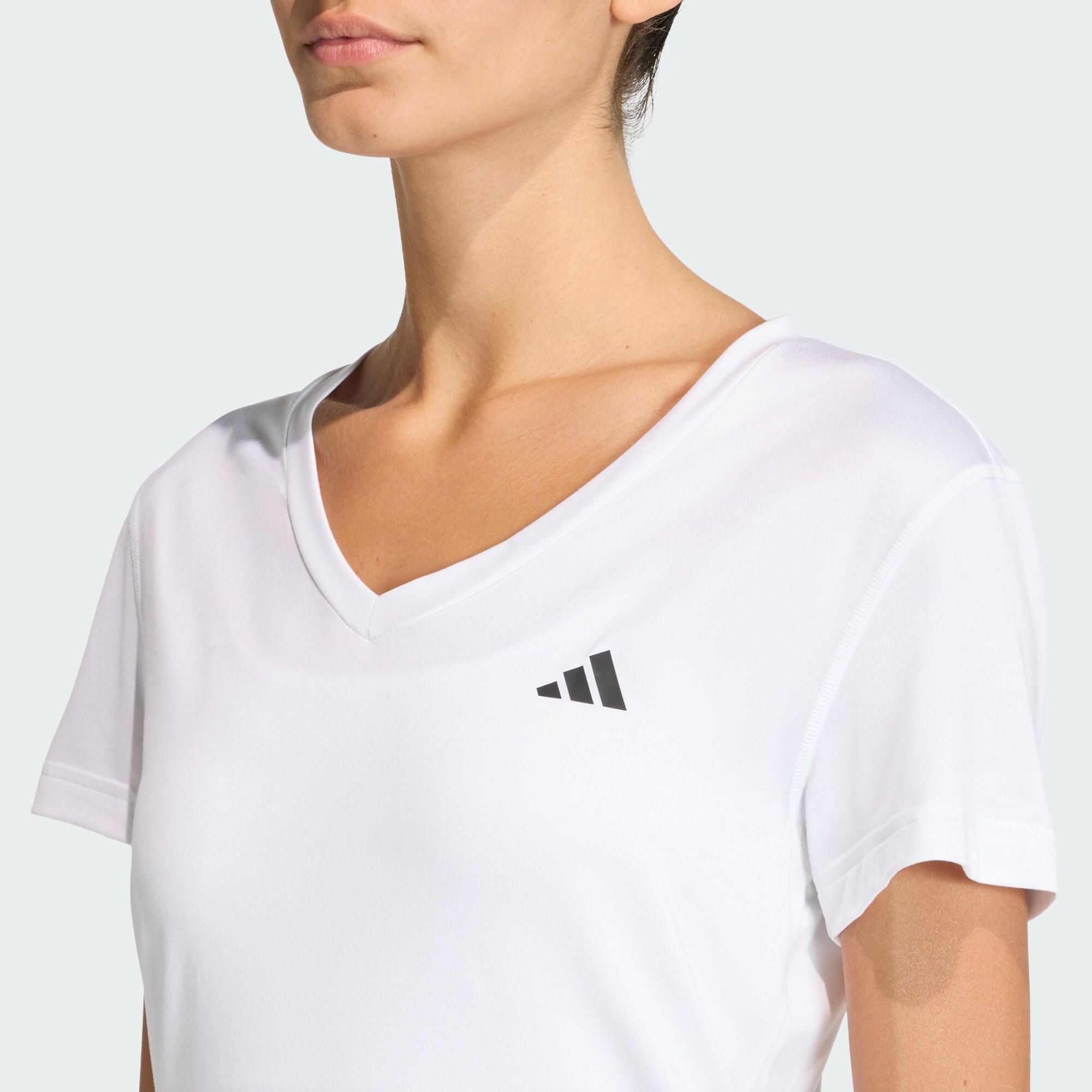 adidas Workout Essentials T-Shirt mit V-Ausschnitt 4/8