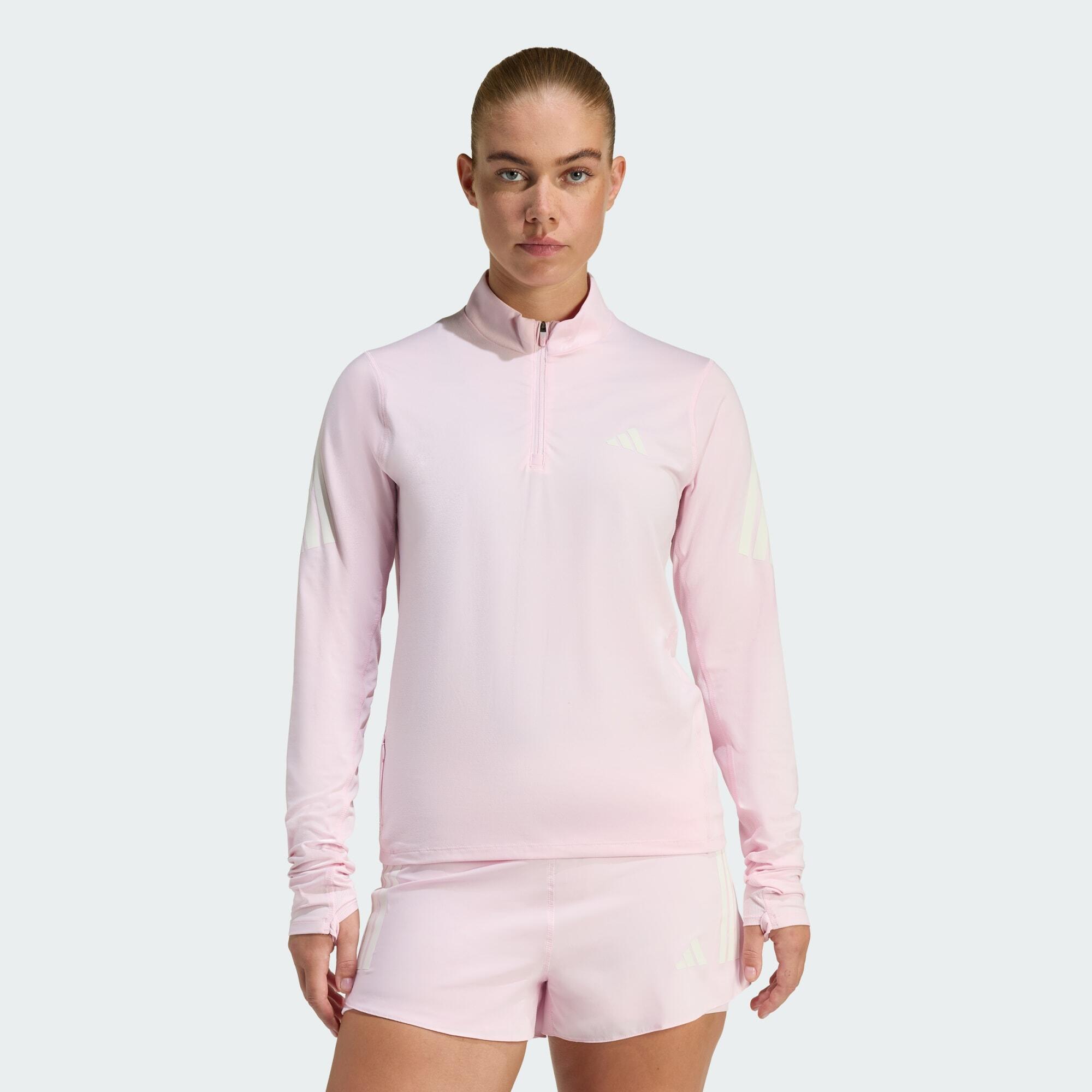 トップス dinoworks pink paris zip foodie adi365 Iconic Running 1/2 Zip Jumper | Decathlon