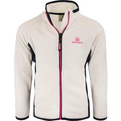 Sweat zippé enfant Athl. DPT. ALIZEE blanc/rose 116-122