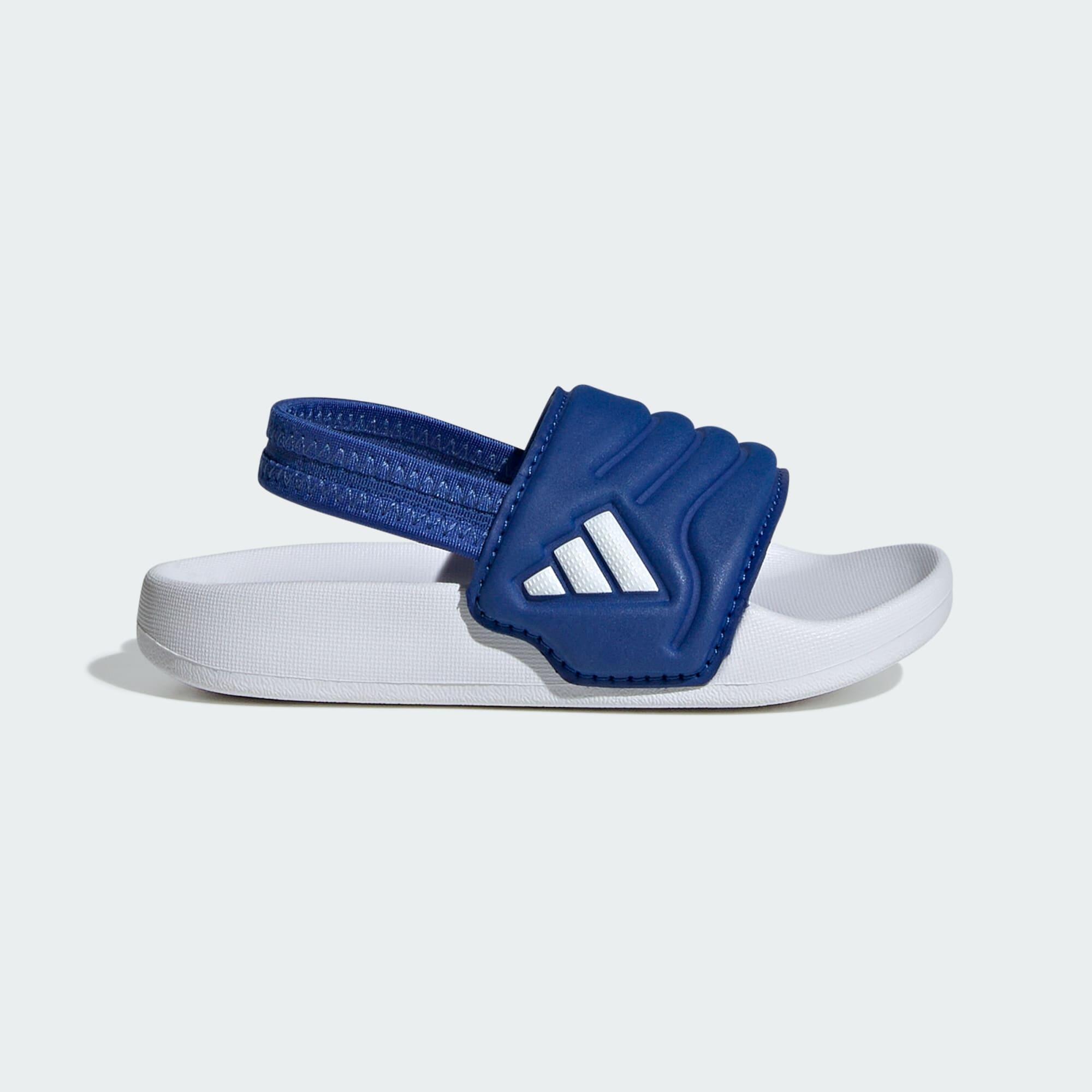 Adidas - Claquette Adilette Estrap 2.0 Bébés - Sandales Piscine - Blanc|bleu - Decathlon