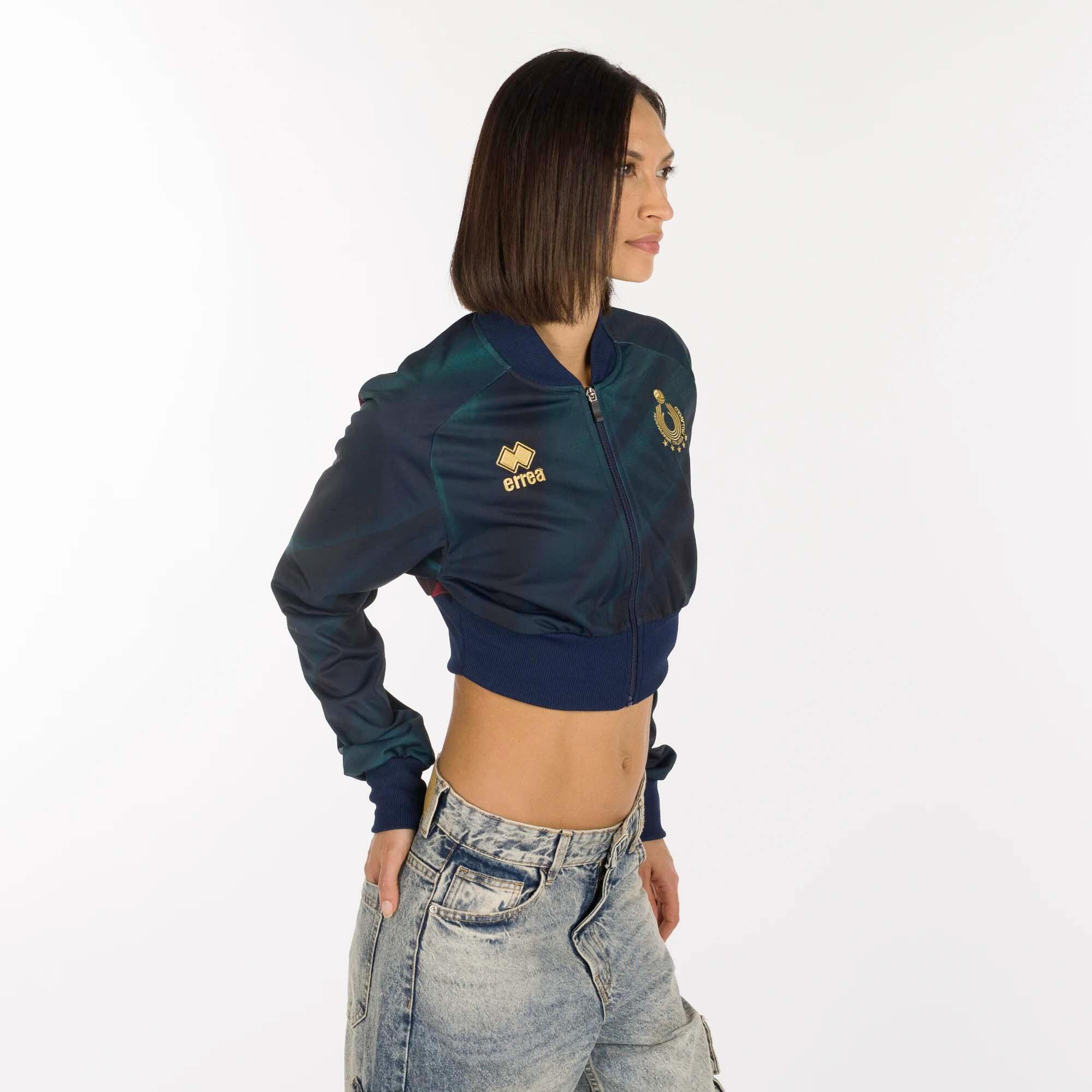 Veste Errea Nation Italia Volley Sweat Crop Ad Femme 3/5